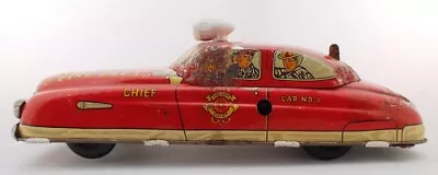 Vintage Metal Lithograph Toy Fire Chief Car Pre-Owned • $30