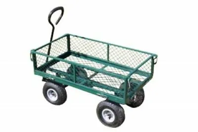 Large Green 4 Wheeled Garden Trolley With Drop Sides • £49.99