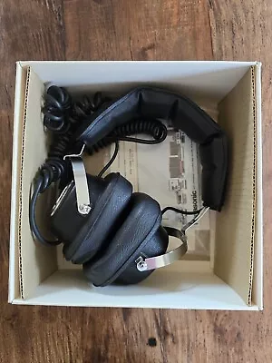 Vintage Panasonic EAH-20 8Ω Studio Hi-Fi Corded Headphones Black Mint In Box • $80