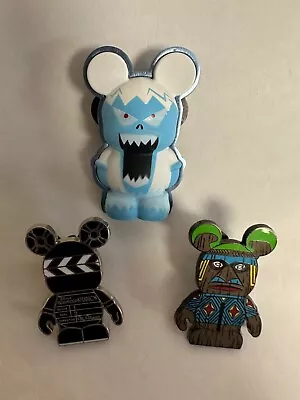 Disney Pin 81451 Vinylmation Enchanted Tiki Room - Pin 81452 Clapboard - 3D Yeti • $15.81