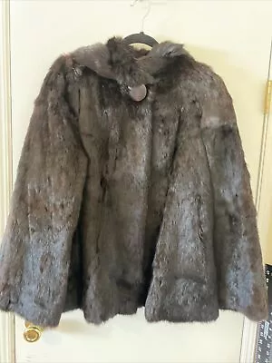 Vintage Mink Fur Hanging Scarf Like Collar  Swing 1960’s Stunning Med Pockets • $75