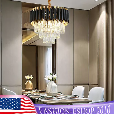 Modern LED Crystal Chandelier Luxury Pendant Light Ceiling Lamp Lighting Fixture • $110