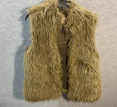 MICHAEL Michael Kors Women's Faux Fur Vest Brown Size L • $23.39
