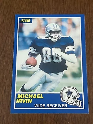1989 Score Michael Irvin #18 Rookie RC  Dallas Cowboys • $6.49