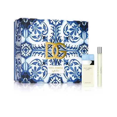 D&G Dolce & Gabbana Light Blue Pour Femme EDT 25ml Gift Set For Her Women • £42.49