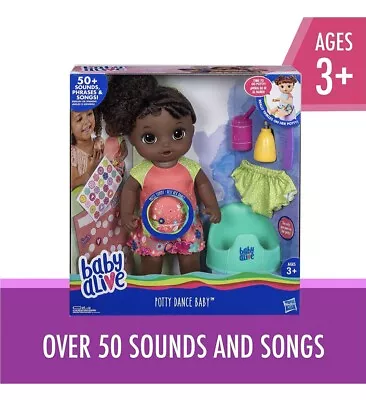 Baby Alive Potty Dance: African American Doll That Talks & Tinkles On Her Potty • $256.43