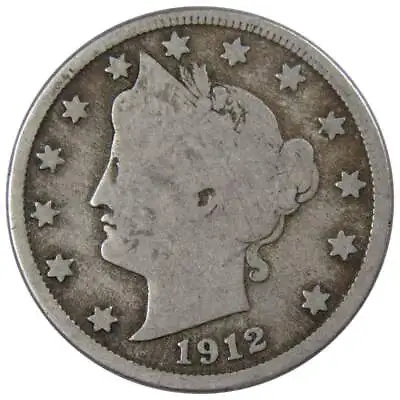 1912 D Liberty Head V Nickel 5 Cent Piece 5c US Coin Collectible • $5.49