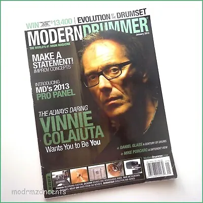 MODERN DRUMMER - Jan 2013 - VINNIE COLAIUTA - Daniel Glass • $12.89