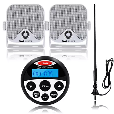 Marine Radio Stereo Bluetooth With Waterproof 4  120W Speakers And Antenna • $88.99