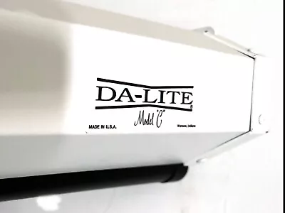 8 Foot Da-Lite Model C Projection Screen White Manual Light Scratches • $155