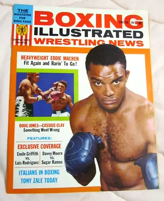 Boxing Illustrated Wrestling News June 1963 Cassius Clay Ali Eddie Mache MINT Z4 • $15