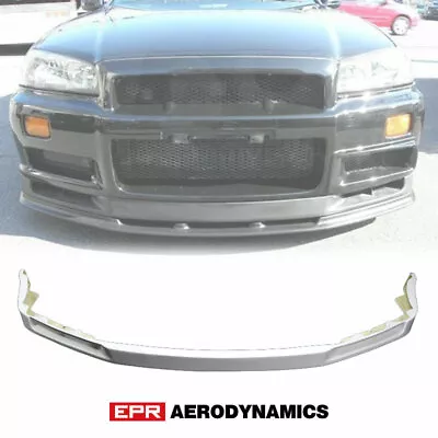 For Nissan R34 Skyline GTR OE Style FRP Fiber Standard Front Bumper Middle Lip • $580