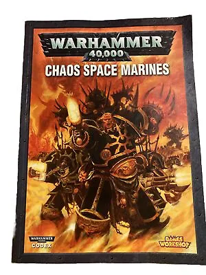 40K Warhammer Codex Chaos Space Marines 2007 Games Workshop German • £5