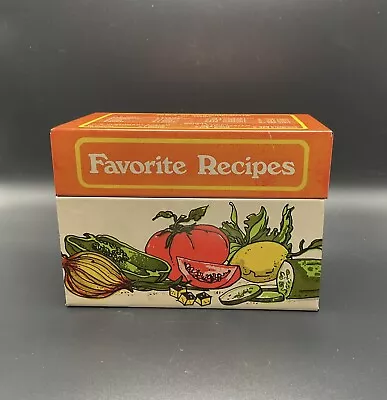 VTG Ohio Art Favorite Recipes Tin Box Vegetable Measurements 1970's Made In USA • $5