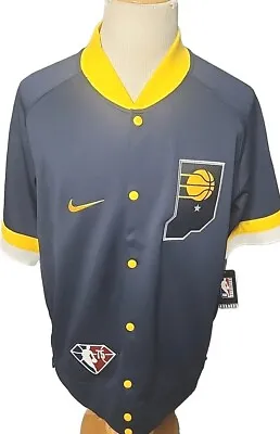 Indiana Pacers Nike 21/22 City Edition Therma Flex  75th  Warmup Jacket Snap XL • $79.99