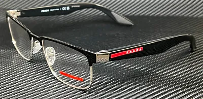 PRADA LINEA ROSSA PS 51PV 1AB1O1 Shiny Black Men's 54 Mm Eyeglasses • $181.44