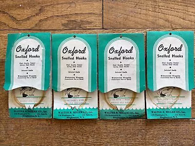 Vtg Walter Miller BINGHAMTON NY Advertising Oxford FISH HOOK LOT Tackle/Fishing • $11.99