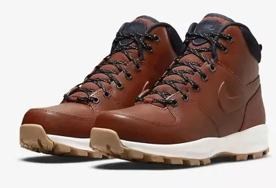 Nike Manoa Leather SE High Boot Sz 12 Rugged Orange Denim DC8892-800 BNIB • $98.99