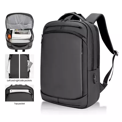 Business Travel Shoulder Laptop Backpack USB College School Computer Bag • $42.34