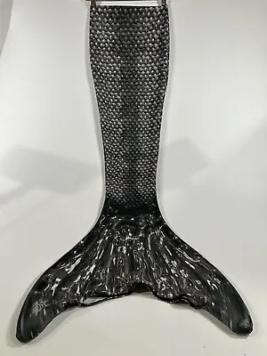 FIN FUN Girls Sz 10 Mermaid Tail Only Swimmable Black & Gray Swim • $19.99