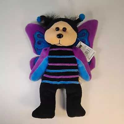 Beanie Kids Hoover The Butterfly Bear DOB 17 July 2005 Purple Plush Soft Toy • $9