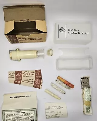 Vintage NEW Saunders Snake Bite Kit 700SB USA 1960 Unused • $14.99