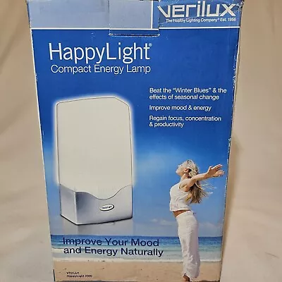 Verilux Happy Light 2500 IMPROVES MOOD Compact Energy Lamp VT01-SB NEW • $29.74
