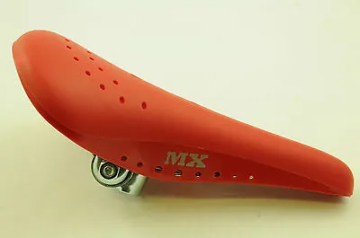KASHIMAX MX STYLE SEAT OLD SCHOOL BMX SADDLE IDEAL ALL 80’s BMX RED • $37.32