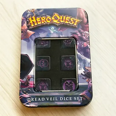 HeroQuest Dread Veil Dice Set With Mat - IN STOCK • $105