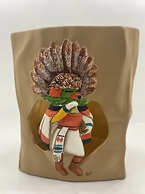 Hopi Morning Singer Pottery Luminary  Paper  Bag Votive Holder Signed 7.5” • £43.43