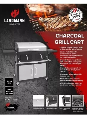 Grand Xxl Broiler Charcoal Bbq - Silver By  Landmann • £375