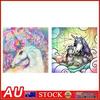 $11.59 • Buy 5D Diamond Painting Kit Cartoon Unicorn Full Round Drill Rhinestone DIY Wall Art