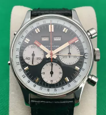 Wakmann Triple Date Chronograph Valjoux 730 72C Ref. 71.1309.70 37mm Swiss Made • $990