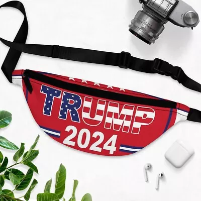 Trump 2024 Red Take America Back Trendy 100% Polyester Made In USA Fanny Pack • $49.68