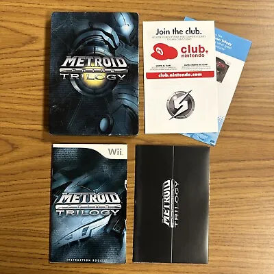 Metroid Prime Trilogy Collector's Edition (Nintendo Wii 2009) CIB No Slip Cover • $89.99