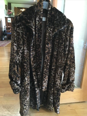 Caroline Charles Faux Fur 3/4 Length Leopard Print • £40