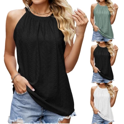 £10.98 • Buy Womens Halter Neck Tank Tops Vest Ladies Sleeveless Casual Summer T-Shirt Cami