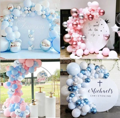 $21.99 • Buy Blue Pink Balloon Arch Garland Kit Baby Shower Birthday Wedding Party Decoration