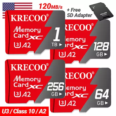 High Speed Memory For Micro SD Card 32GB 64GB 128GB 256GB TF Card Ultra Class 10 • $4.19