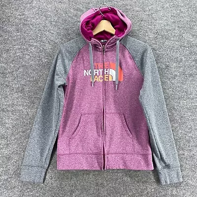 The North Face Full Zip Hoodie Women S Small Pink Hooded Long Sleeve Casual • $14.95