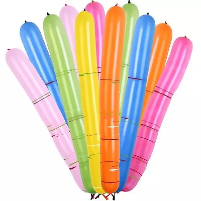 Rocket Balloons Assorted Colors 135Pcs - Flying Magic Long Balloons Wtih Whist • $17.89