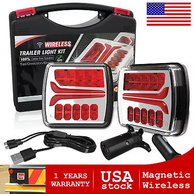 Magnetic LED Trailer Towing Light Kit Tail Brake Stop Light Lamp For Trucks • $119.99