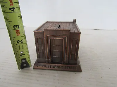 Vintage Money Coin Metal Still Bank Building Banthrico New Britain Connecticut • $24.87