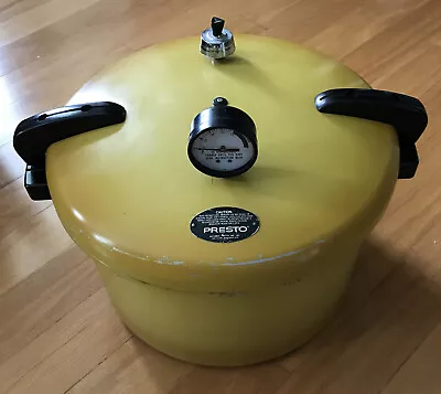 Vintage PRESTO Pressure Cooker Canner 16 Quart Harvest Gold 01/CA-16H4375 • $49.99