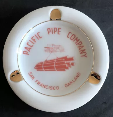 Vintage Advertising Logo Ashtray Pacific Pipe Company San Francisco Oakland CA • $24.99