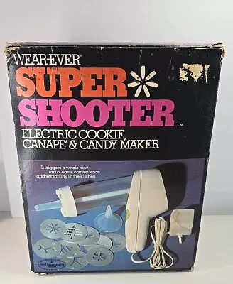 Vintage Wear-Ever Super Shooter Electric Cookie Canape & Candy Maker Works 70001 • $29.99