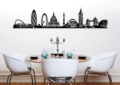 London Skyline Kitchen Dining Living Bedroom Decal Wall Art Sticker Picture 2 • £22.49