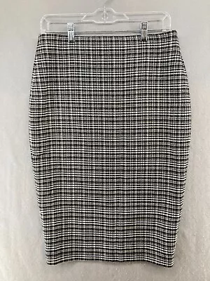 The Limited Womens Pencil Skirt 8Reg NWT Black Houndstooth • $16.99