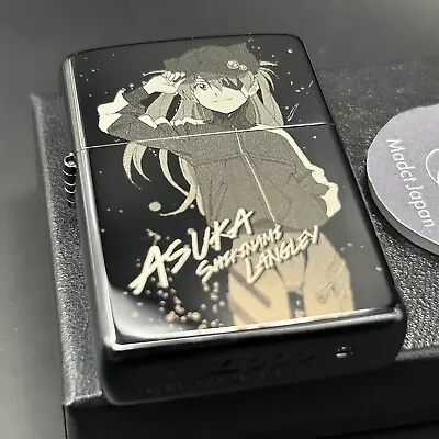 Zippo Oil Lighter Evangelion Asuka Kai Unit 2 Black Regular Case Japan Anime • $128.95