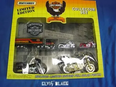 Harley Miniture Motorcycle Matchbox 90th Anniversary Truck FLT Shovel NOS EP4659 • $135